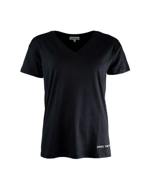 EMPIRE-THIRTEEN V-Neck Shirt EMPIRE-THIRTEEN, Schwarz, – Produktbild 1 von 4