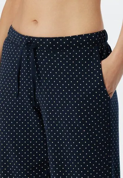 Schiesser Schiesser Loungehose Jersey aus Biobaumwolle, Punktemuster, – Produktbild 4 von 4