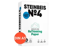 Steinbeis 500 Blatt Steinbeis Recycling-Kopierpapier "No.4, Evolution White" DIN A5 – Produktbild 1 von 1