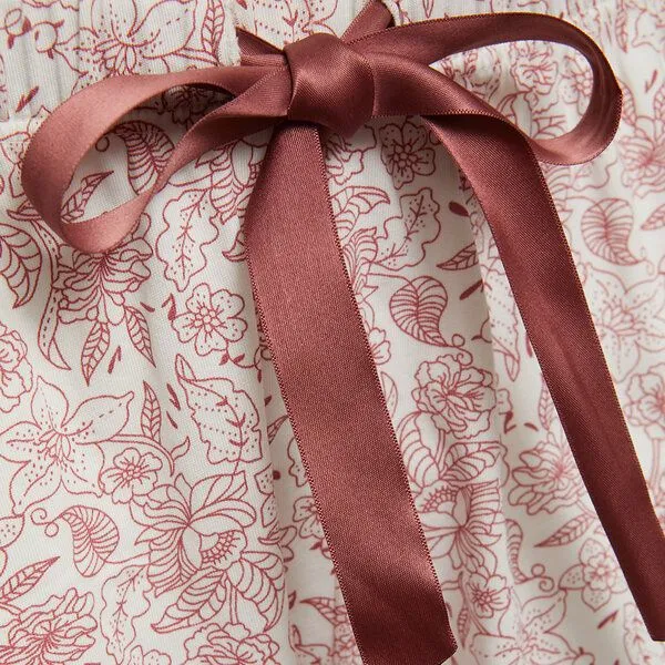 comazo|earth comazo|earth Fairtrade Schlafhose lang, Old rose print (rosa), – Produktbild 2 von 4