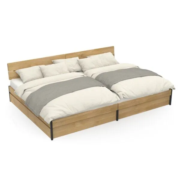 ekomia ekomia Familienbett Luna Storage, Schwarz, – Produktbild 1 von 4