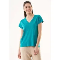 ORGANICATION ORGANICATION T-Shirt aus TENCEL Modal und Bio-Baumwolle, Petrol(emerald), – Produktbild 1 von 1