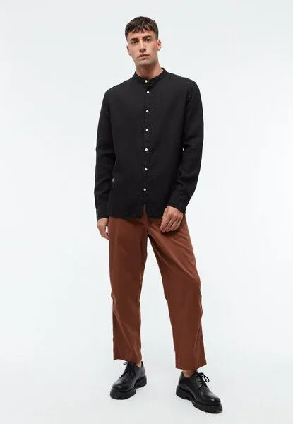 Givn Berlin Givn Berlin Langarmhemd GBWES aus Leinen, Black (linen), – Produktbild 2 von 4