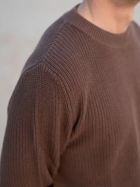 FUXBAU FUXBAU 4Seasons Männer Strickpullover, Braun, – Produktbild 4 von 4
