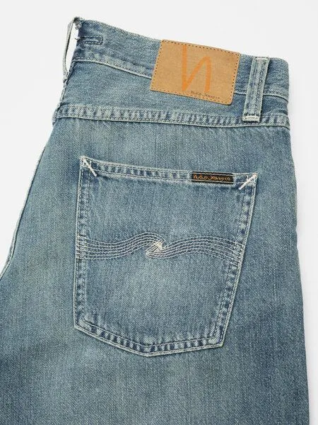 Nudie Jeans Nudie Jeans Shorts Seth Drift Wood - Light Blue – Produktbild 3 von 4