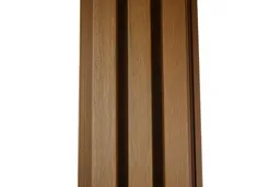woodstore24 Fassadenverkleidung aus WPC Coextrusion, 33 mm (S) x 140 mm (B / Deckbreite) x 290 cm (Länge), TEAK, Oberfläche: gebürstet matt (Serie WE30) – Produktbild 1 von 1