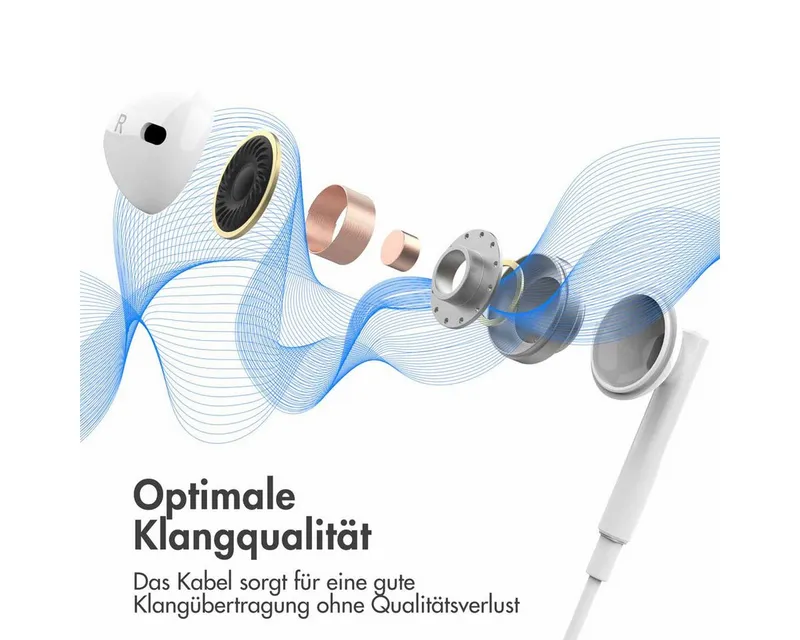 imoshion imoshion Kopfhörer - Kabelgebundene Kopfhörer - USB-C Anschluss - Weiß In-Ear-Kopfhörer, Weiß, – Produktbild 2 von 5