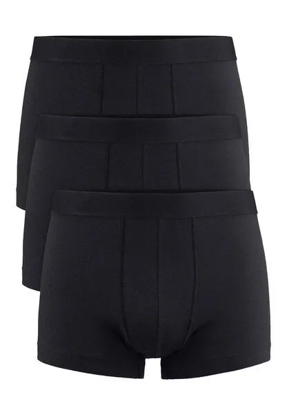 hessnatur hessnatur Pants Regular Cut 3er-Pack COTTON MIX aus Bio-Baumwolle, Schwarz, – Produktbild 5 von 7