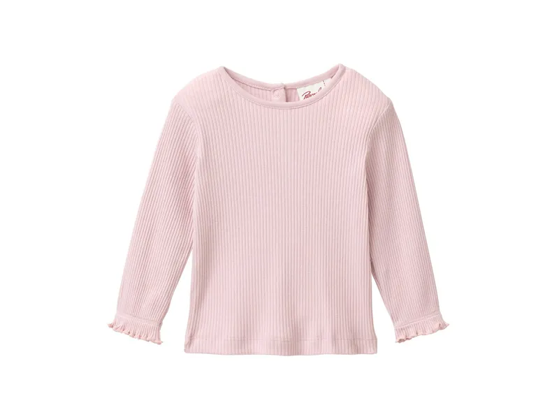 People Wear Organic People Wear Organic Langarm-Shirt malve Gr. 74/80, Rosa, – Produktbild 1 von 1