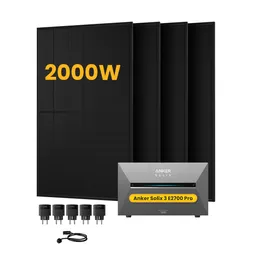 Anker Anker SOLIX Solarbank 3 E2700 Pro, mit 4 x 500 Bifaziale Solarmodule.by Powerness - 2.7kWh / 5 x Smart Plug / Selbstabholung – Produktbild 1 von 1