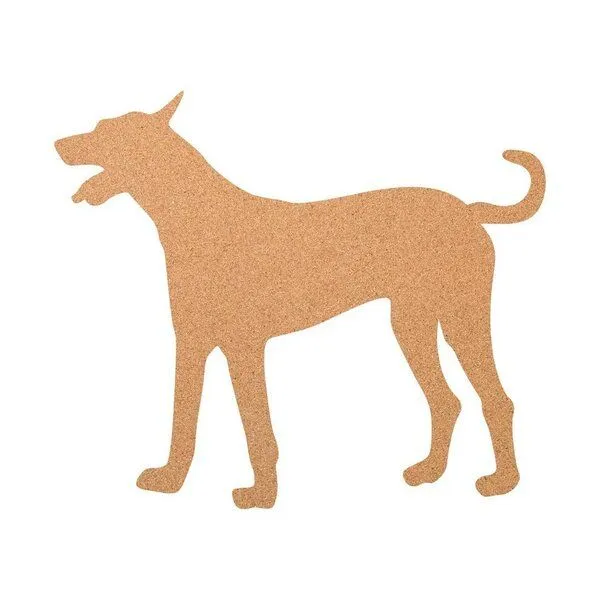 Kork-Deko Kork-Deko Hund als Pinnwand aus Kork XXL ca. 80x50 cm – Produktbild 1 von 2