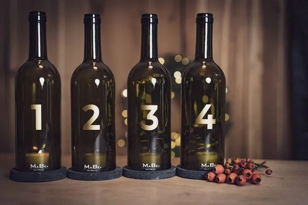 MaBe MaBe Nachhaltiger Adventskranz ohne zu Nadeln am 4. Advent wie am 1. – Produktbild 4 von 4