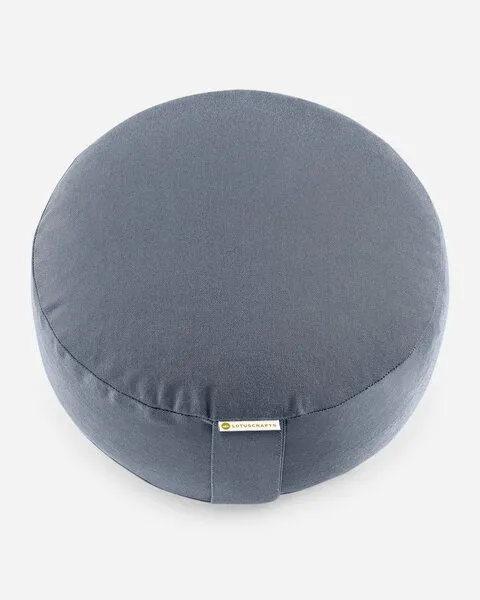 Lotuscrafts Lotuscrafts Yogakissen Lotus - Sitzhöhe 15cm - ohne Bestickung - GOTS zertifiziert, Indigo dust, – Produktbild 2 von 4