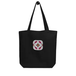 PepMelon Vögel bestickte Shopper-Tasche aus Bio-Baumwolle – Produktbild 1 von 1