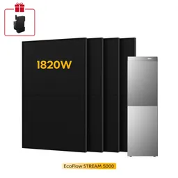 EcoFlow EcoFlow Stream 5000, All-in-One Speicher für Balkonkraftwerke, mit 4 Bifaziale Solarmodule, by Powerness - 455W X 4 / 10kWh / Selbstabholung – Produktbild 1 von 1
