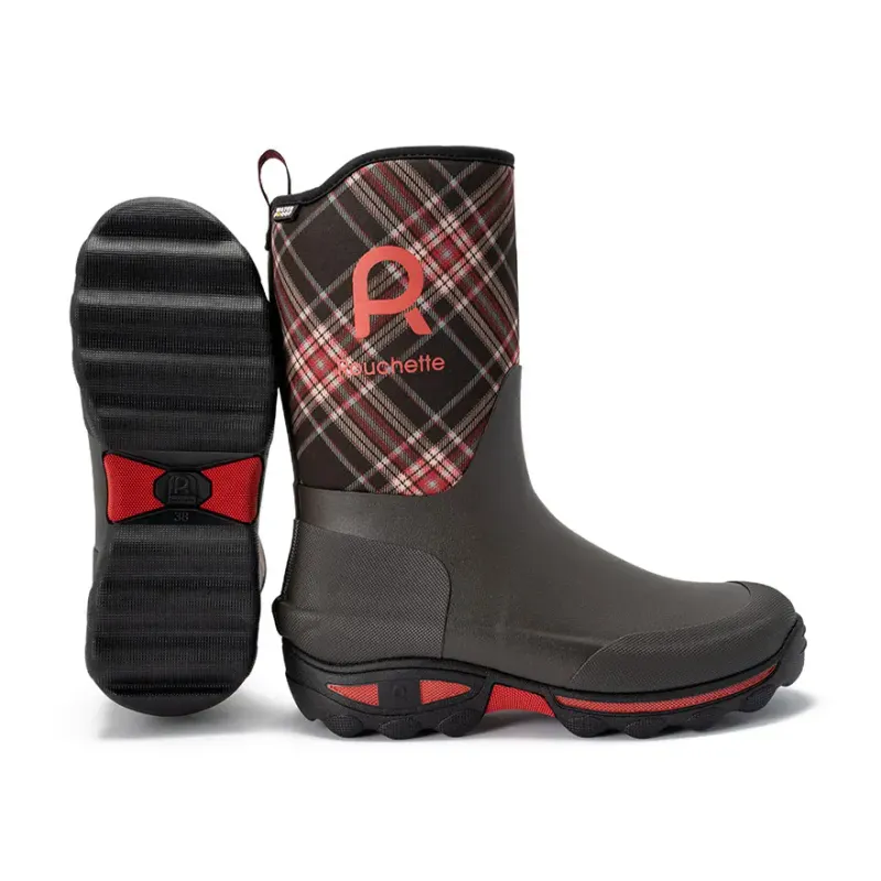Rouchette Regenstiefel Rouchette Clean Plaid, Rouge, – Produktbild 1 von 1
