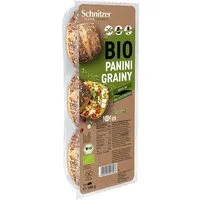 Schnitzer Schnitzer Bio-Brötchen "Panini Grainy", 3er-Pack, glutenfrei, 188 g – Produktbild 1 von 1