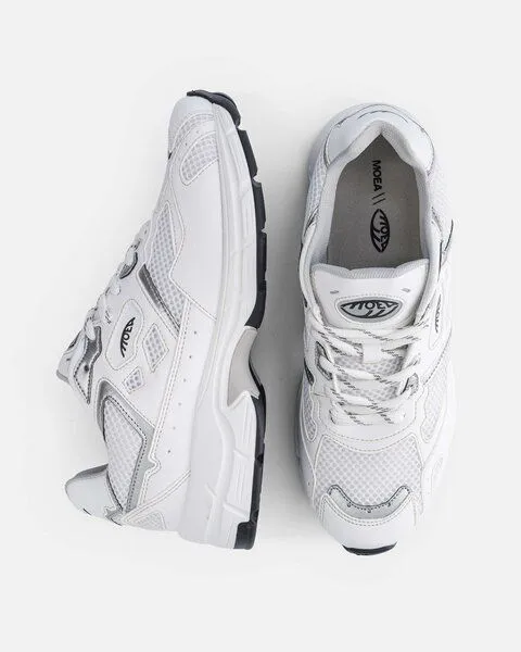 MoEa MoEa Sneakers Rush - White & Silver - Apple, Green, – Produktbild 2 von 4