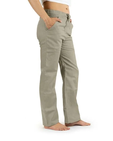 SCHAZAD Leinenhose Essential Slim von SCHAZAD, Oliv, – Produktbild 2 von 4