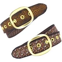 Seegarn Seegarn - Gürtel / Wendegürtel SeeSchlange 4cm, Gold, – Produktbild 2 von 5