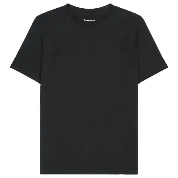 KnowledgeCotton Apparel KnowledgeCotton Apparel Basic T-Shirt Pima Cotton, Black jet, – Produktbild 1 von 4