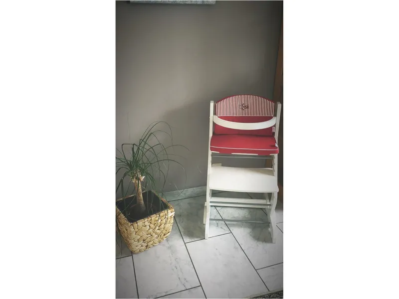 tiSsi® Kinderhochstuhl Buche ca. 43 x 81 x 43 cm, weiß, Weiß, – Produktbild 2 von 2