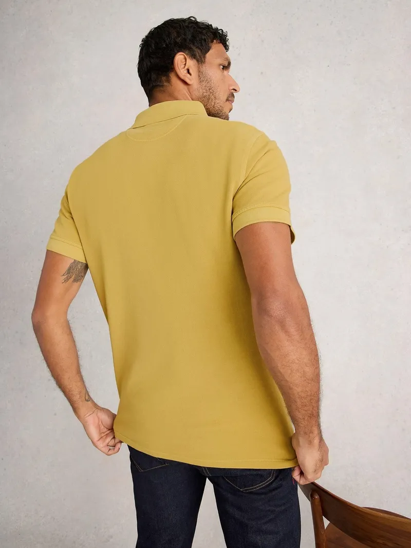 White Stuff Polohemd Utility - L/R, Tiefgelb, – Produktbild 4 von 4
