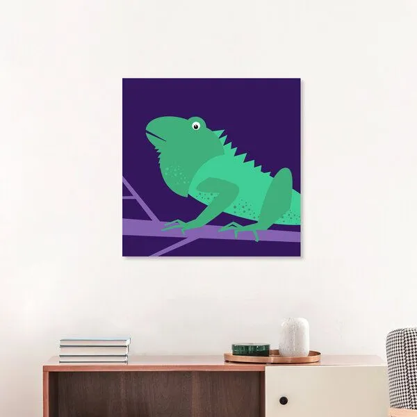 Photocircle Photocircle Poster / Leinwandbild - Kinderzimmer-Leguan – Illustration für Kinder – Produktbild 3 von 4