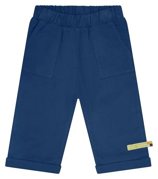 loud + proud loud + proud Babys & Kinder Hose aus Cord, GOTS-zertifiziert, Ultramarine(blau), – Produktbild 1 von 2
