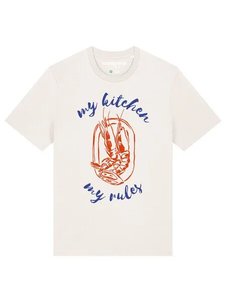 watapparel watapparel T-Shirt Unisex My kitchen my rules, Off white, – Produktbild 2 von 4