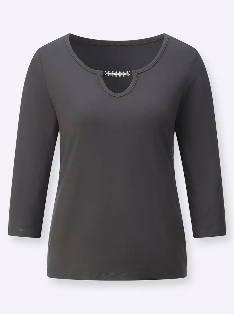 Witt 3/4-Arm-Shirt, Graphit, – Produktbild 2 von 2