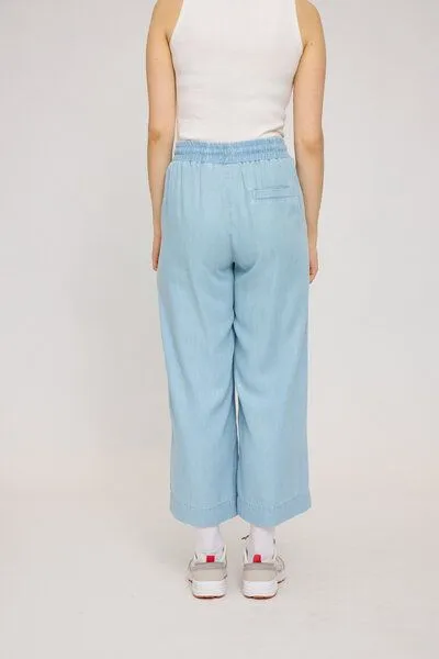 Mazine Mazine Weite Hose in Denim Look - aus Lyocell, Blue, – Produktbild 5 von 6