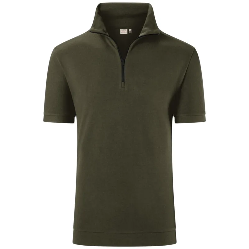 HAKRO HAKRO Zip-Shirt Piquè ECO #534 Gr. L olive – Produktbild 1 von 1