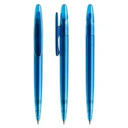 prodir prodir® Drehkugelschreiber DS 5 ohne Metallspitze, blaue Mine, blau transparent, Blau, – Produktbild 1 von 1