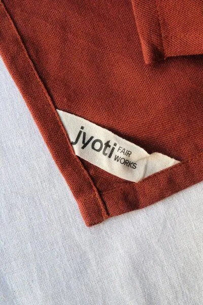 Jyoti - Fair Works Jyoti - Fair Works Baumwoll Bandana Dupatti, Mahagoni, – Produktbild 3 von 4