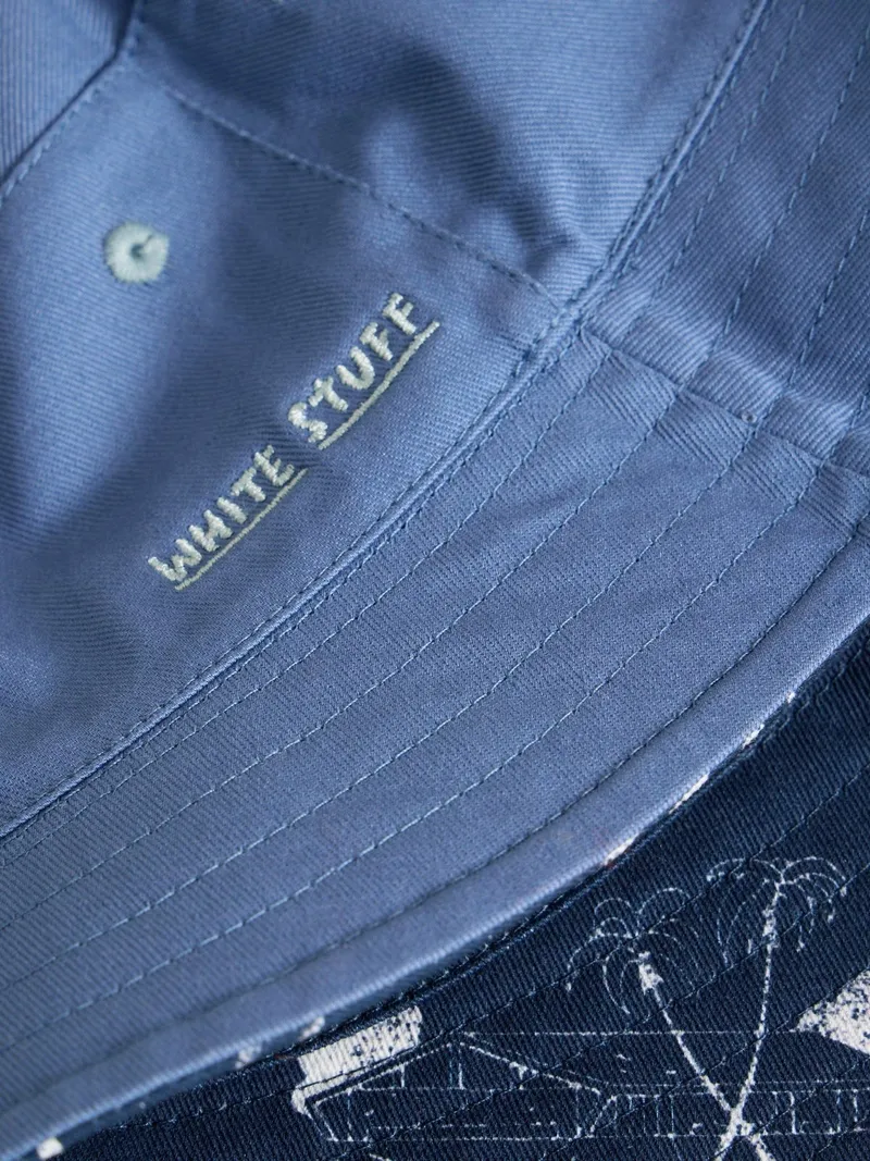 White Stuff Sonnenhut zum Wenden - Einheitsgröße, Marine print, – Produktbild 2 von 3