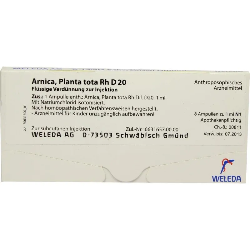 Weleda WELEDA ARNICA PLANTA tota Rh D 20 Ampullen 8X1 ml Ampullen – Produktbild 1 von 1