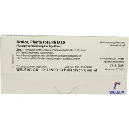 Weleda WELEDA ARNICA PLANTA tota Rh D 20 Ampullen 8X1 ml Ampullen – Produktbild 1 von 1