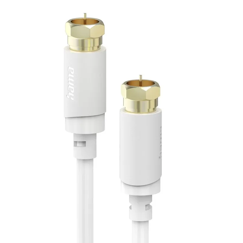 Hama Hama Koaxialkabel für Kabelrouter, Netzwerk, F-Stecker, 75, 120 dB, 3,00 m – Produktbild 3 von 3