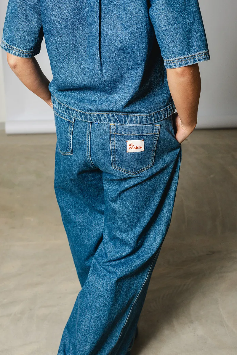 el.résidu el.résidu Damen vegan Jeans Elena, Blau, – Produktbild 1 von 2