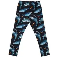 Walkiddy Kleinkinder Leggings GOTS zertifiziert, marineblau, Wal-Allover „Humpback Whale“, Bio-Baumwolle, weich – Walkiddy – Produktbild 1 von 1