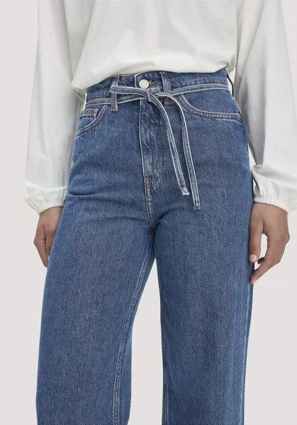 hessnatur hessnatur Jeans ALVA Wide Leg Soft aus Bio-Baumwolle mit TENCEL Lyocell, Dark blue, – Produktbild 5 von 8