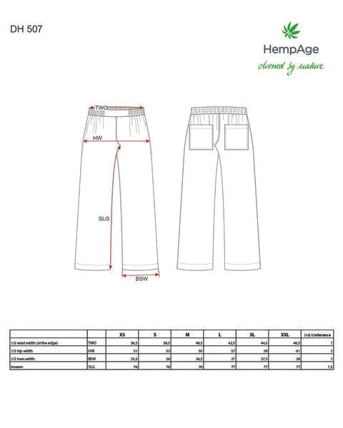 HempAge HempAge Damen Hose 100% Lyocell (auf Hanf-Basis), White (weiß), – Produktbild 2 von 4