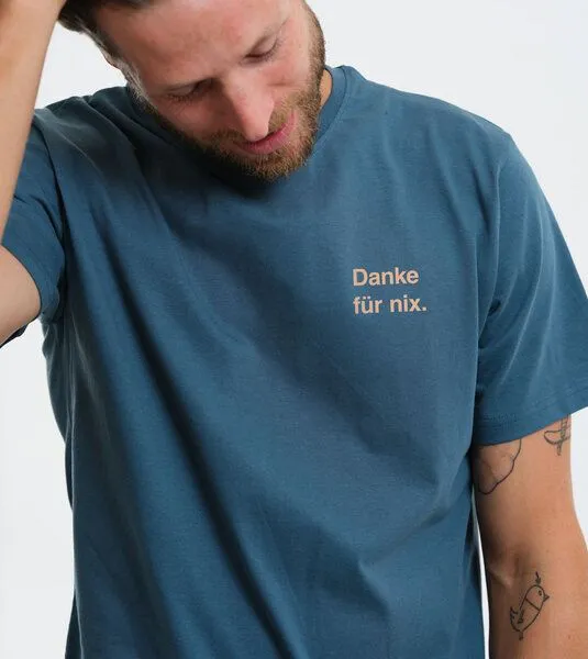 Gary Mash GARY MASH Shirt Danke für nix. aus Biobaumwolle, Petrol, – Produktbild 3 von 3