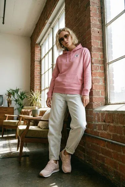 THE FACE OF ELEMENTS The Face of Elements Color Rush - Regular Fit Hoodie aus 100% Bio-Baumwolle, Old rose (rosa), – Produktbild 2 von 4