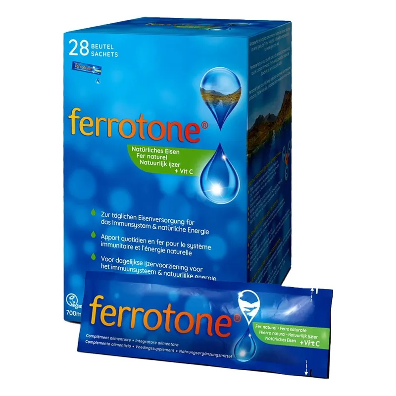 Ferrotone Ferrotone Natürliches Eisen Plus Vitam.c Apfel Btl – Produktbild 1 von 1