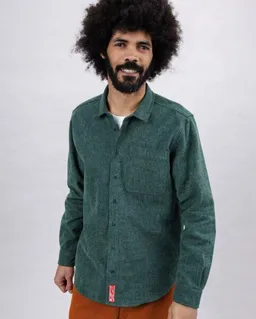 Brava Fabrics Brava Fabrics Pizza Flanell Overshirt Grün – Produktbild 1 von 1