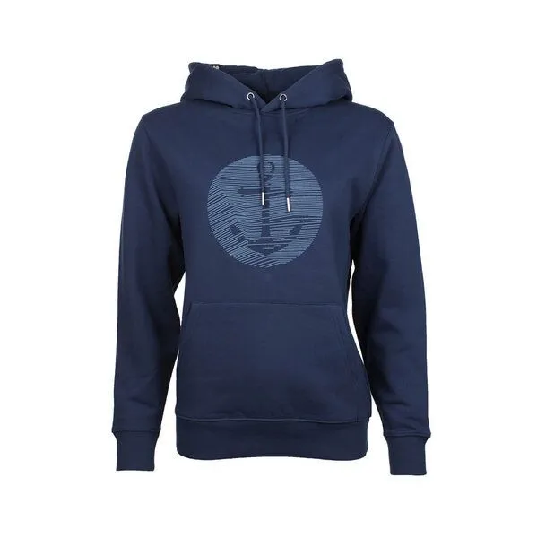 FÄDD FÄDD Damen Sweatshirt Hoodie aus Bio-Baumwolle "ANCORA", Blau, – Produktbild 1 von 4