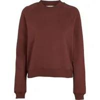 Basic Apparel Basic Apparel Sweat-Pullover MAJE aus Bio-Baumwolle, Rotbraun (bitter chocolate), – Produktbild 1 von 1