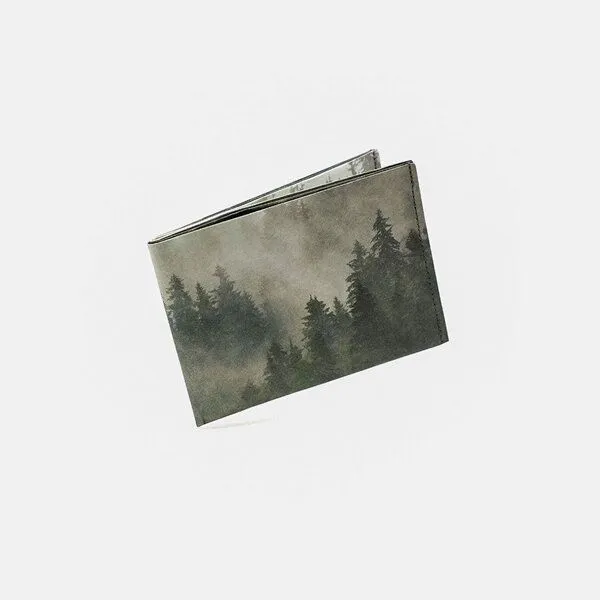 paprcuts paprcuts RFID Portemonnaie, Foggy morning (grün), – Produktbild 1 von 4